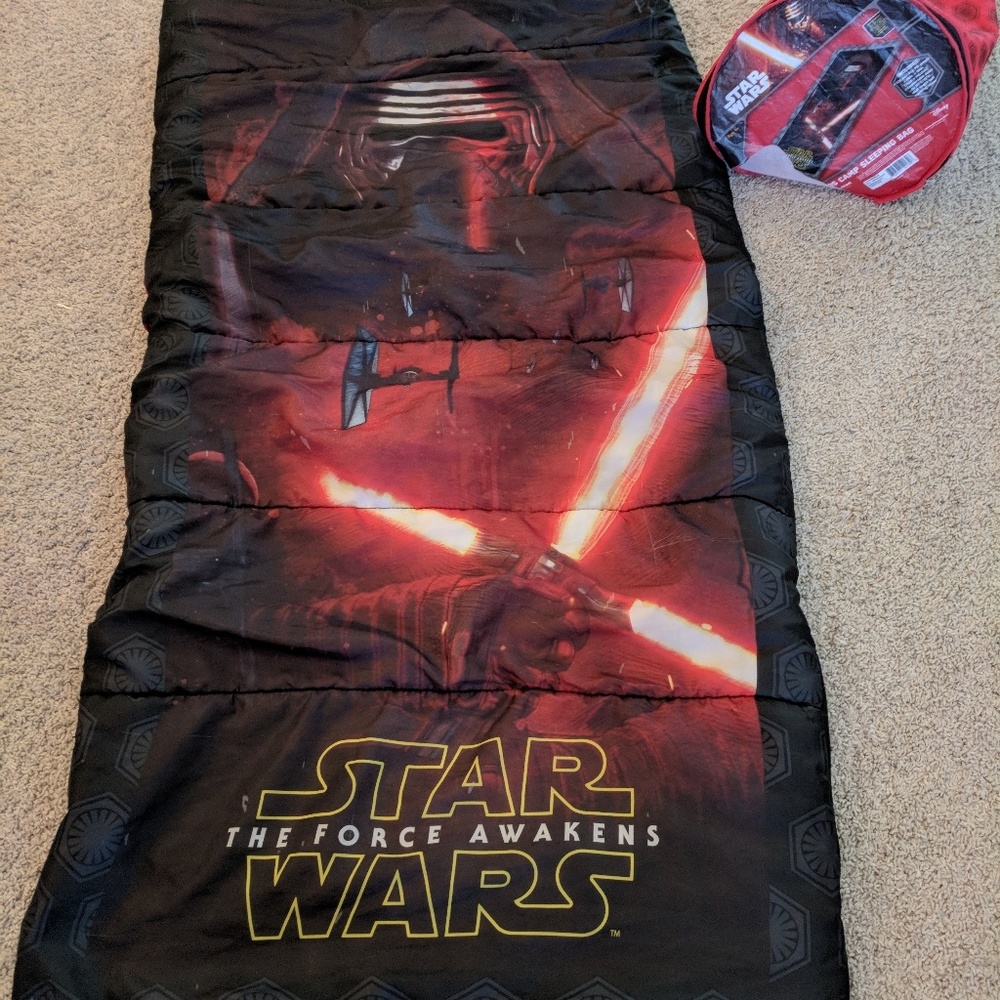 Star Wars sleeping bag.
